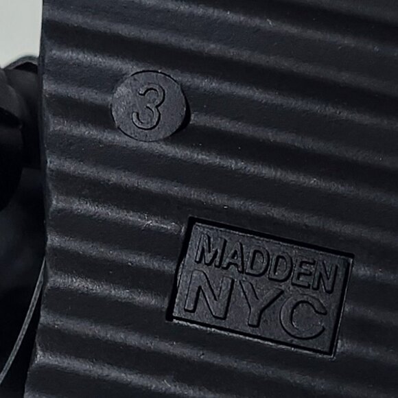 Girls NYC Madden Girl's Black Gladiator Sandals – Size 3 - Picture 5 of 5